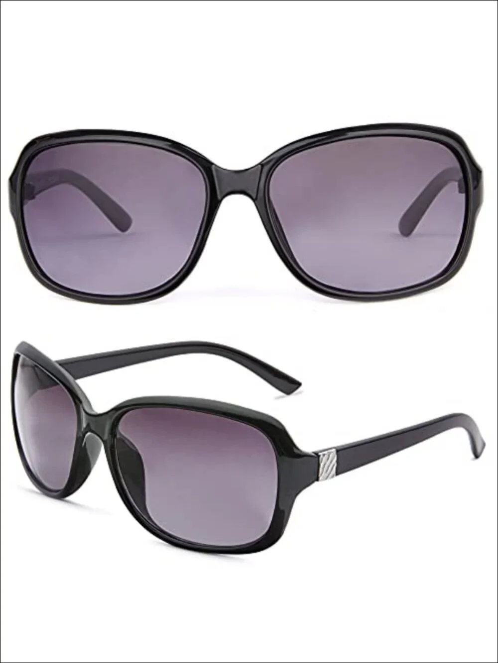 2 Pack Vintage Square Sunglasses UV400 Protection for Women